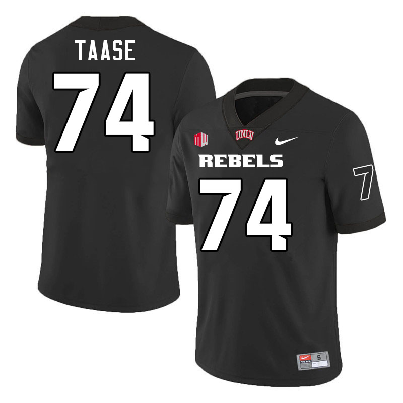 #74 Amare Taase UNLV Rebels College Football Jersey Stitched-Black